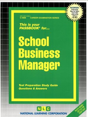 cover image of School Business Manager
